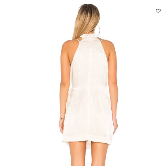 Revolve Endless Rose SATIN SLIP DRESS IN OYSTER - Picture 2 of 5